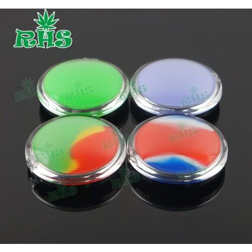 20pcs wholesaleSilicone container dabber jars Food grade 6ml wax jars dab Conjoined rubber storage small container