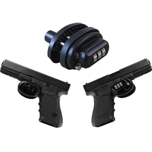 3 Digital Combination Trigger Lock Gun Lock Pistol Lock 1 Pack Black Hunting Outdoor