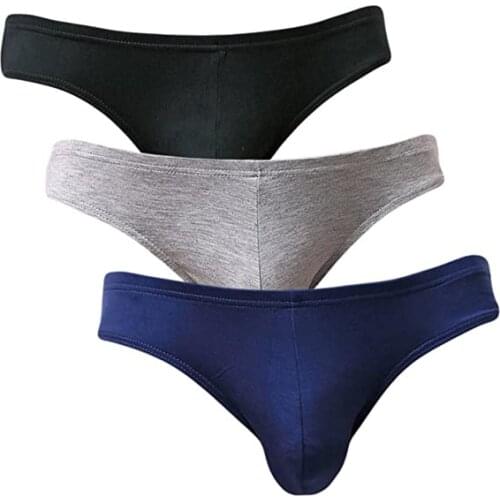3 Pack Mens Luxury Supersoft Modal Fashion Briefs Low Rise Lightweight Underwear US Size