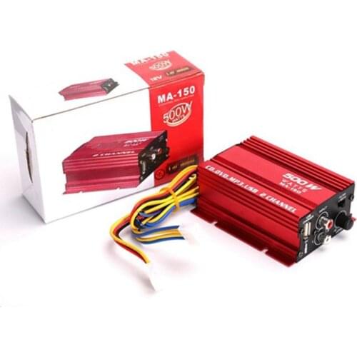 Free shipping 2018 Mini Hi-Fi 18W 2 Channel Stereo Audio Amplifier For Car Auto Motorcycle HOT