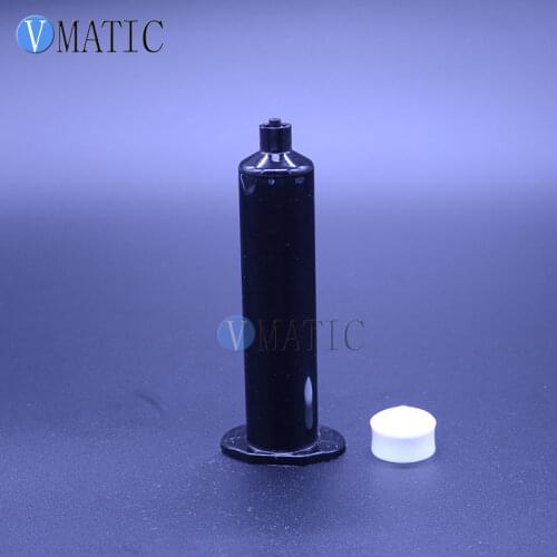 Free Shipping 30cc 30ml Us Style Dispenser Pneumatic Syringe Black Liquid/ Glue Dispensing Syringes