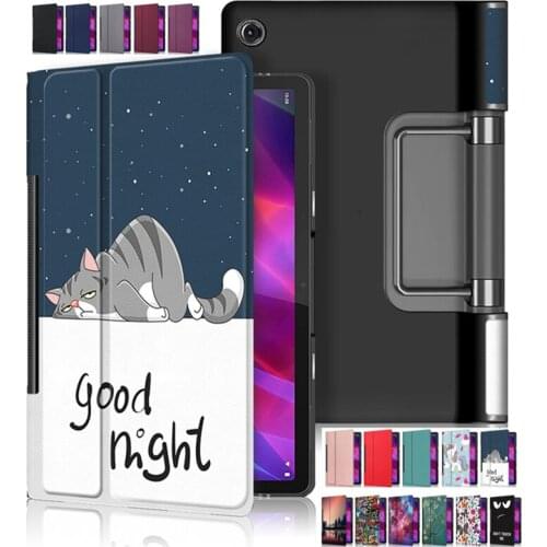 Tablet For Lenovo Yoga Tab 11 Case 2021 YT-J706F 11.0 inch Funda Fold Shell For Lenovo Yoga Tab 11 2021 Cover YT J706F Etui +Pen