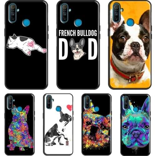 French Bulldog Art For OnePlus 9 Pro 8 Pro Nord 8T 9R Case For OPPO Realme 8 Pro Q3 6 7 Pro C15 C3 GT Cover