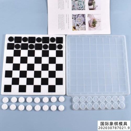 DIY Chess Resin Mold UV Epoxy Resin Molds Jewelry Accessories Jewelry Tools Jewelry Mould