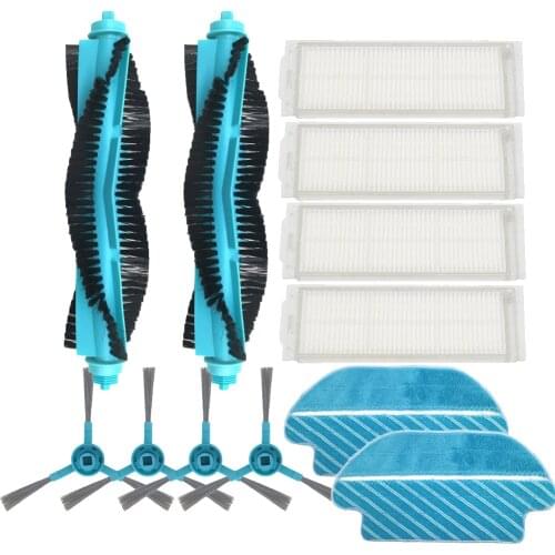 HEPA Filter Roller Brush Mop Pads Cloth for Cecotec Conga 3290 3490 3690 Vacuum Cleaner Spare Parts Side brush Proscenic m7