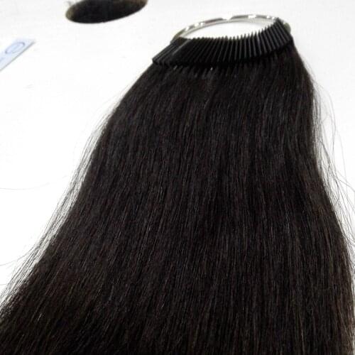 8 inch human hair color ring 30pcs/set for salon hair color chart natural black color