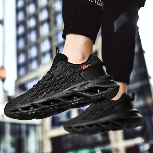 2020 Mesh Knit Men Causal Shoes Male Spring Leisure Light Shoes Men Sneakers Lac-up Flats Breathable Outdoors Trainers Footwear