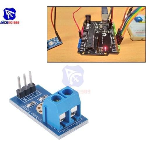 Diymore Voltage Detection Sensor Module DC 0~25V Voltage Tester for Arduino Raspberry
