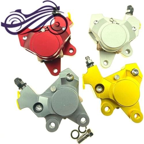 Motorcycle small abalone caliper DIO ZX50/JOG50 BWS100 Fuxi 100 double piston forged CNC brake pump brake disc caliper brake pum