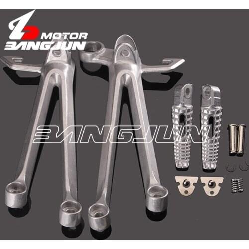 Motorcycle Durable Rear Footrest Foot Peg Triangular Support Fits GSXR1000 K5 2005-2006