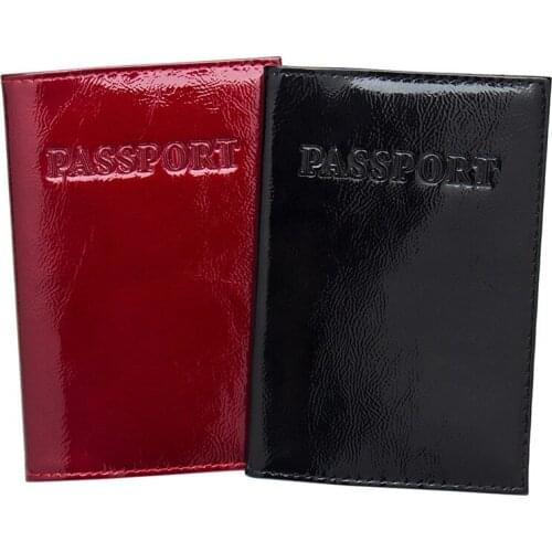 Black Genuine leather Standard size multiple passport cover cases passport organizer personalized passport holder