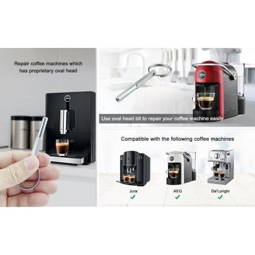 Oval Head Repair Tool Works for Jura Krups Toscana Coffee Machine 2.4 inch