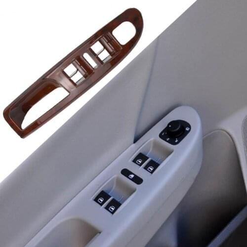 Window Switch Panel Wood Grain Window Switch Bezel 3C1867171B for Passat/B6 2006-2010 Automobile Interior Decor Parts