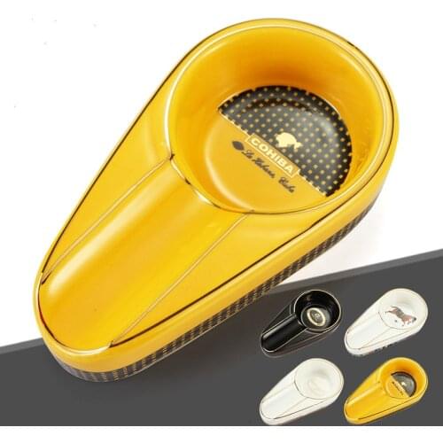 Ashtray Simple Design Cigarette Ashtrays Pokcet Tobacco Ash Tray Portable Ashtray For COHIBA Cigar Ashtray gift for boyfriend