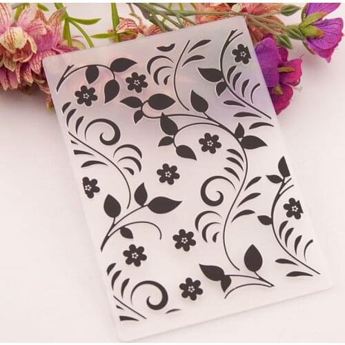 Flower print DIY Plastic Embossing Folders for DIY Scrapbooking Paper Craft/Card Making Decoration Supplies