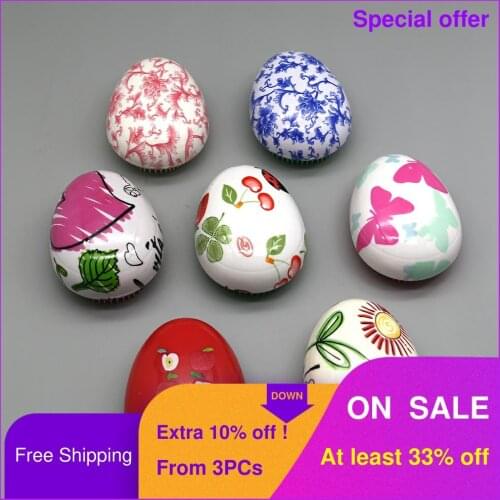 DREWTI Cute Mini Cartoon Hair Brush Kids Pocket Comb Hairdressing Salon EGG TOOL Styling Accessories Tangled Egg Brush for Woman