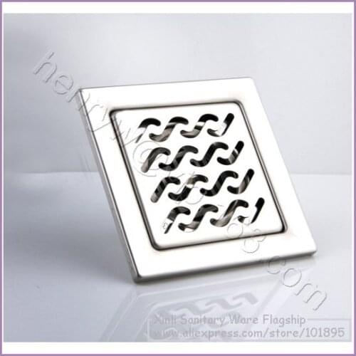 Luxury 10*10CM Guard Against Worm Deodorization Mothproof Square Steel Floor Drainer