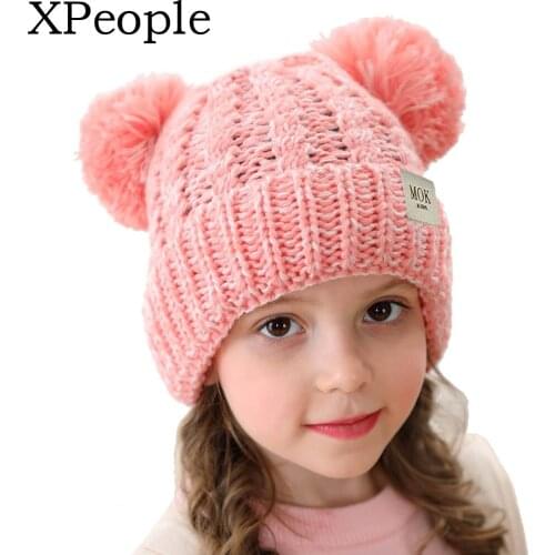 XPeople Baby Hat Cute Bear Toddler Earflap Beanie Infant Boys Girls Hats Warm for Fall Winter