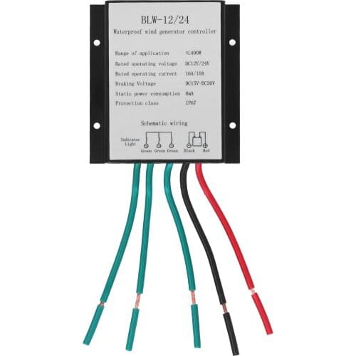 FO4‑12/24V 400W Wind Generator Turbine Controller IP67 Waterproof Aluminum Alloy Battery Charger Automatic Charging Regulator