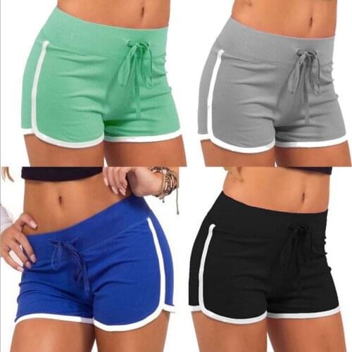 2019 Women Gym Jogging Yoga Shorts Leggings Breathable Womens Yoga Short Sports Fitness Solid Color Thin Skinny Shorts