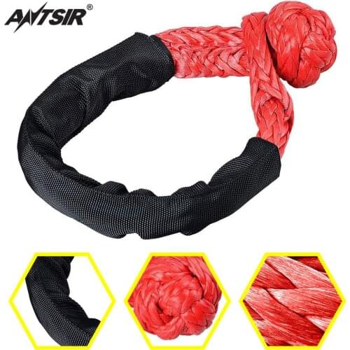 1/2" Colors Soft Shackle Rope Synthetic Tow Recovery Strap 38,000LBs WLL 7.5Tons