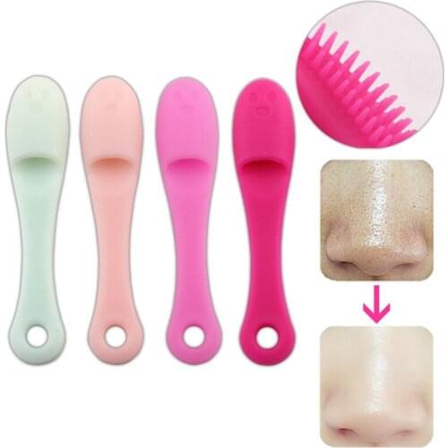 1PCs Blackhead Cleanser Nose Pore Wash Pad Brush Cleaner Remover Finger Exfoliating Cleansing Skin Care Beauty Facial Care Tools