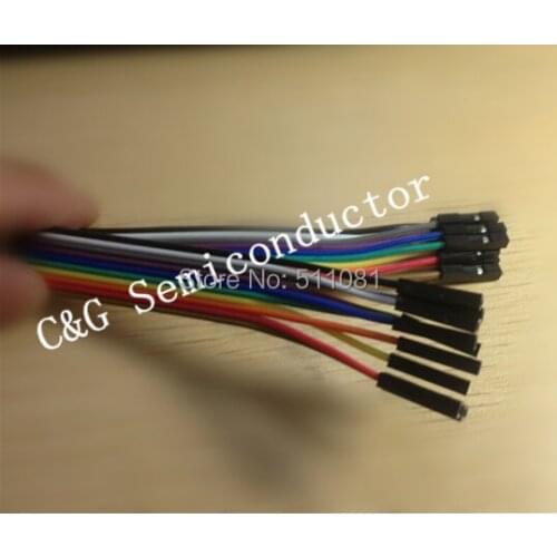 10pcs of 20cm 2.54mm 1pin female to female jumper wire Dupont cable ic