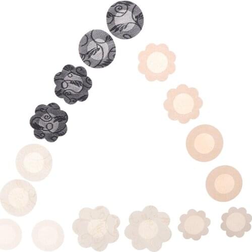 10pcs/set Womens Invisible Breast Lift Tape Overlays On Bra Nipple Stickers Chest Stickers Bra Nipple Covers Accessories