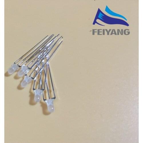 100pcs LED 3mm Round Diffused Red & Green two Color Common Anode LED Diode Light Emitting Diode Bi-Color still 2v RED/YG