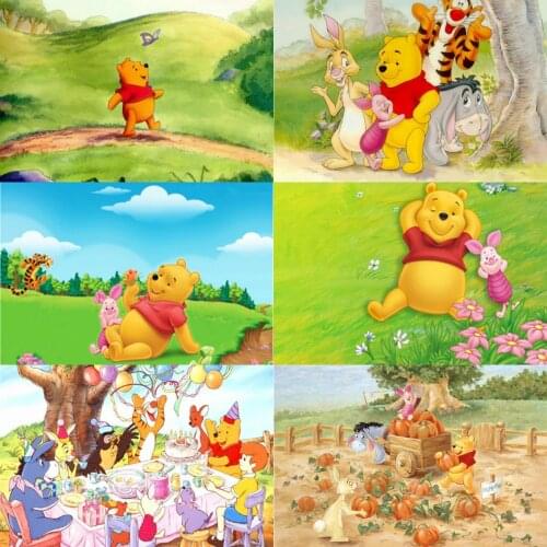 5D DIY Diamond Painting Disney Cartoon Winnie The Pooh Anime Cross Stitch Full Drill Embroidery Handmade Wall Decor Craft