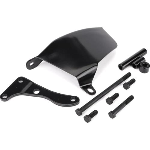 Aluminum Alternator Bracket Gloss Black Fits For SBC Chevy 350 Long Water Pump(SI-AT25051)
