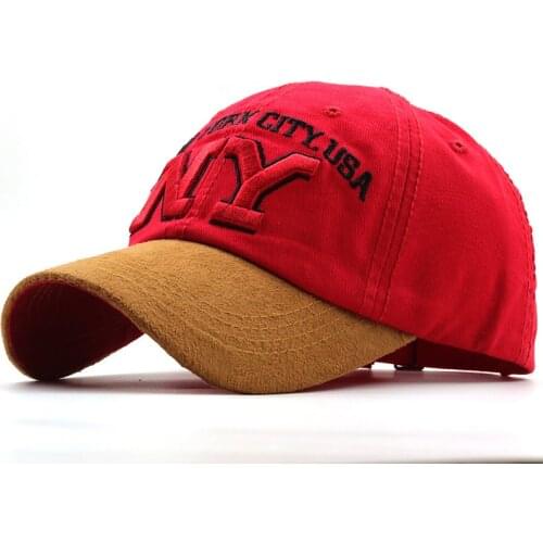 Simple cotton fishing unisex baseball cap snapback hat for men women sun hat bone gorras ny embroidery spring cap wholesale