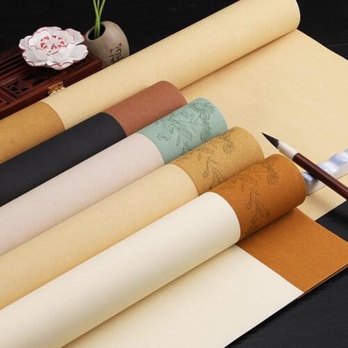 5 Sheets Rijstpapier Chinese Rice Paper Card Half-Ripe Xuan Paper for Retro Calligraphy Painting Hand Made Art Xuan Paper