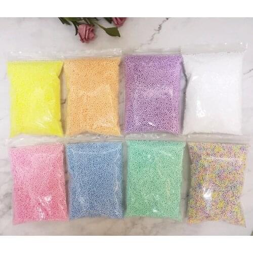 14g Colors Not Bleeding Colored Foam Beads Mini Beads Ball DIY Assorted Colors Decorate EventParty Supplies Decoration Christmas