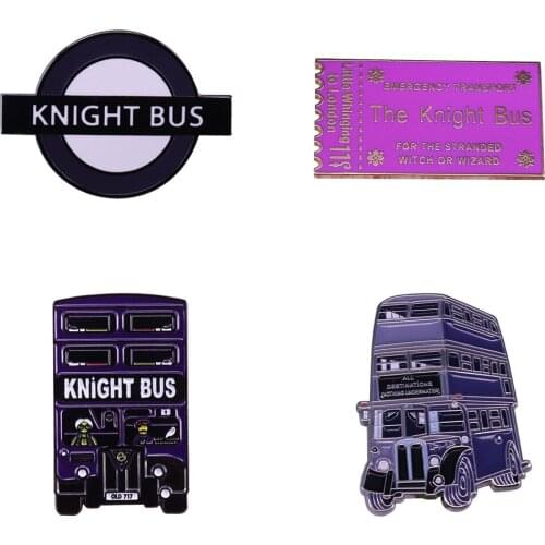 Sorcerers Magic Ride - Knight Bus Lapel Pin Badge
