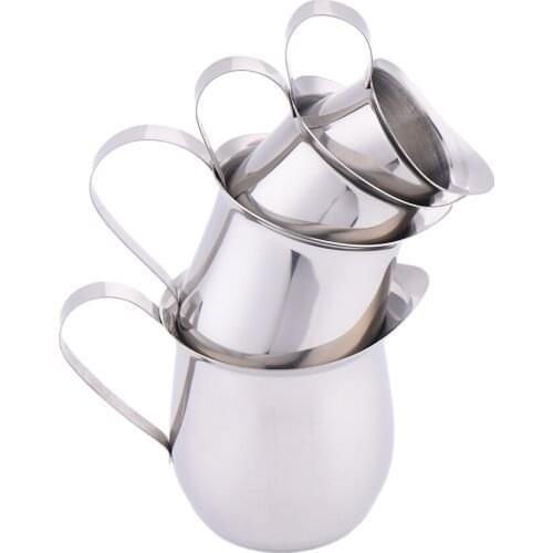 Milk Honey Sauce Cup Stainless Steel Milk Tumblerful Condensed Milk Cup Drum-shape Container Small Milk Cup Syrup Condensed