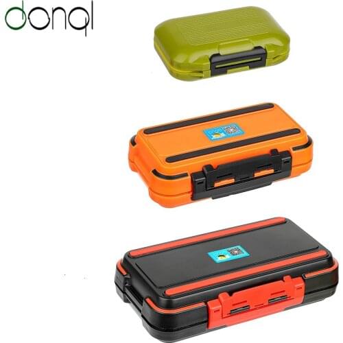 DONQL Waterproof Fishing Tackle Box Hooks Storage Boxes Carp Fly Fishing Accessories 12-30 Compartments Double Side Bait Box