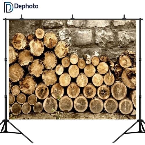 DePhoto Round tree trunk wood nature photography backdrops farm photocall for a photo background shoot fund photographic