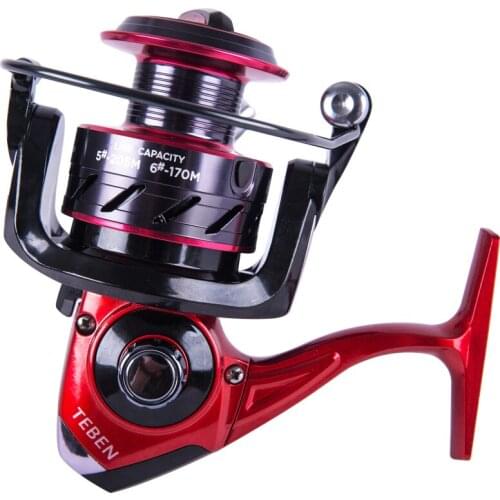 Fishing Reels 2000-6000 Series 5.1:1 Arm Rocker 12BB Spinning Vessel Lightweight Rear Drag Spool Fish Wheels Carretilha De Pesca