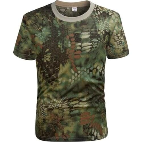 2pc Quick-Drying Camouflage T-Shirts Fashion Breathable Short Sleeve Tops Outdoor Running Fitness Mountaineering Sports Clothing