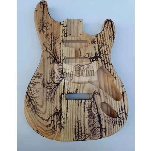 Ash wood body natural color fine electric guitar body s13
