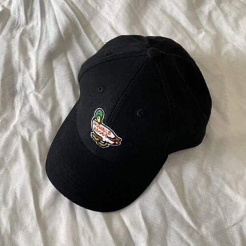 Summer Childrens Cute Baseball Cap Boys And Girls INS Embroidered Net Red Duck Sun Hat