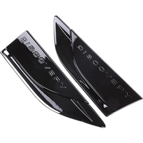 NEW-2Pcs Car Styling ABS Gloss Black Side Air Fender Vent Cover Trim Accessories for Land Rover Discovery 5 LR5 2017 2018