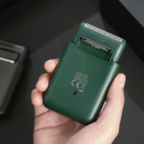 2021 New VGR Portable Electric Shaver Smart Mini Beard Trimmer Wet and Dry Shaving Reciprocating cutter head IPX7 Waterproof