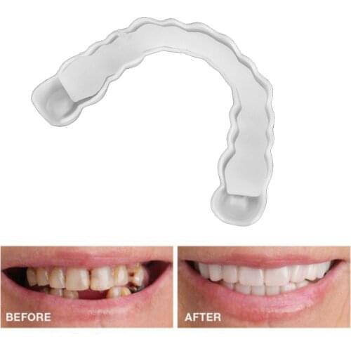 New Upper and Lower False Teeth Cover Perfect Smiling Veneers Comfort Denture Braces Teeth Whitening