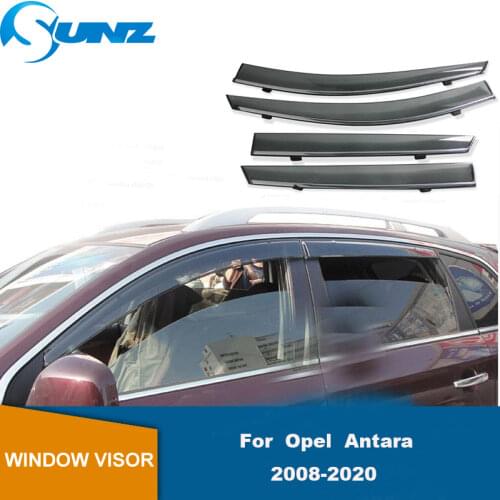 Side Window Deflectors For Opel Antara 2008-2015 Light Transmission Window Visors Weathershields Wind Rain Guards SUNZ