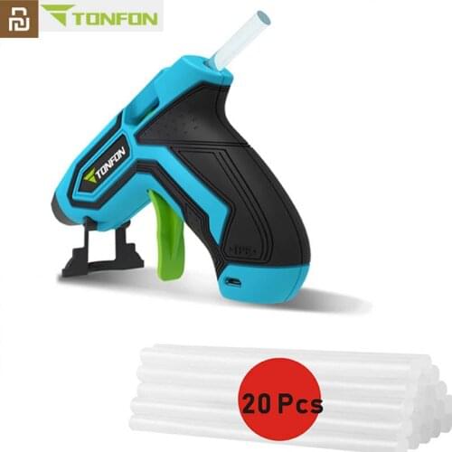 Original Youpin Tonfon 3.6V Cordless Hot Glue Guns USB Rechargeable Melt Glue Guns Kits 10pcs Glue Sticks Safe Handwork Tool
