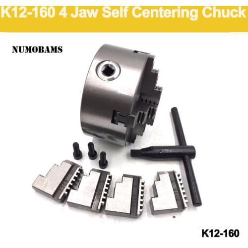 K12-160 4 jaw chuck/160MM manual lathe chuck/4-Jaw Self-centering Chuck