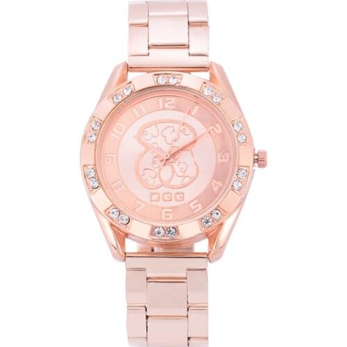 Relogios Femininos 2019 Luxury Brand DGQ New Fashion Diamond Quartz Watch Women Stainless Steel Dress Watch Girl Gift reloj