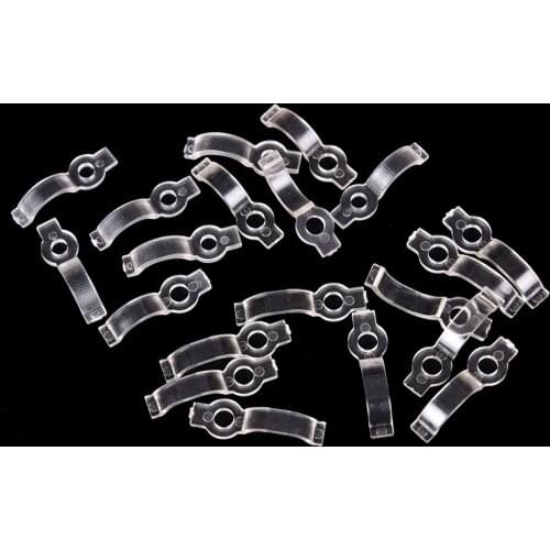 Silicone Clip For Fixing 8mm 10mm Waterproof IP65 3528 3014 5050 RGB LED Tape Light Bracket Clamp LED Strip 10pcs/lot